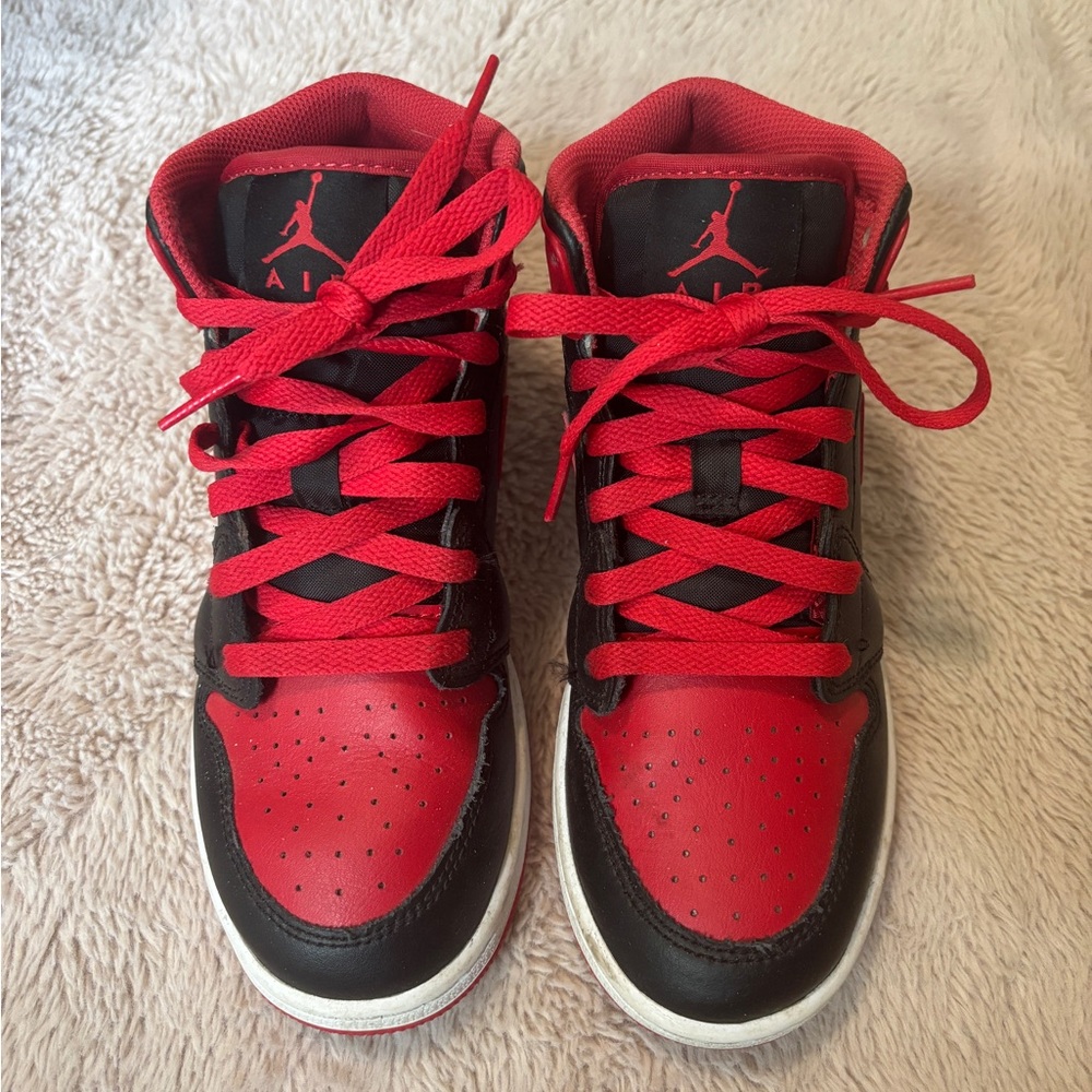 Nike Red and Black Sneakers Classic Design